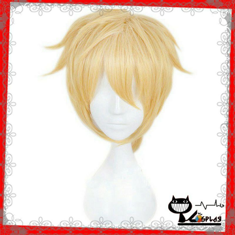 [Sẵn] Wig/tóc giả cosplay Kagamine Rin và Kagamine Len ver kid - Voicaloid màu vàng tại Miu Cosplay