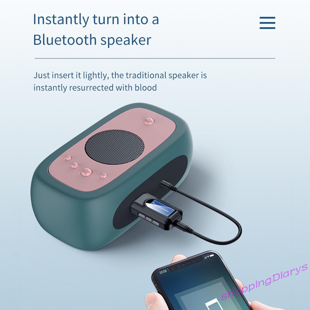 Bộ Thu Phát Âm Thanh Sh Lcd Usb Bluetooth 5.0 Không Dây Jack 3.5mm | BigBuy360 - bigbuy360.vn