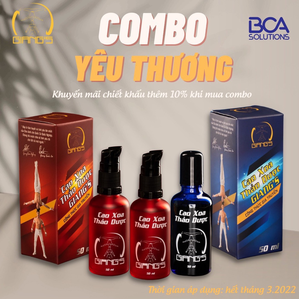 Cao xoa bóp thảo dược Giang's Quốc Cơ Quốc Nghiệp