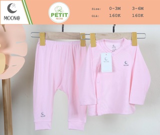 Bộ dài sơ sinh Moon chất Petit mát