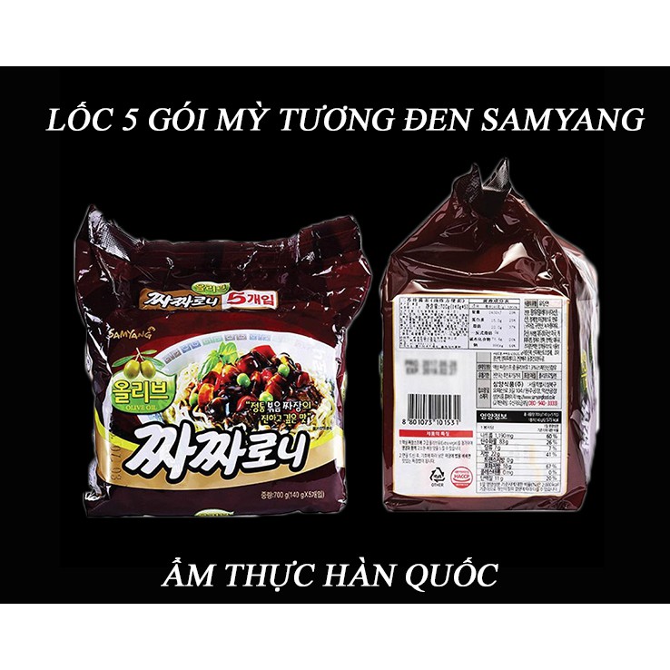  MÌ TƯƠNG ĐEN SAMYANG LỐC 5 GÓI | BigBuy360 - bigbuy360.vn