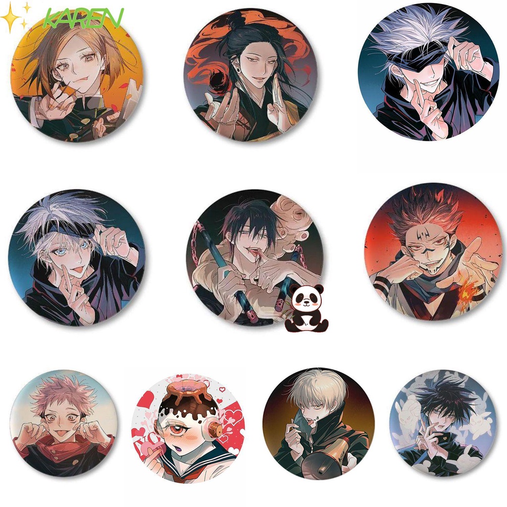 Huy Hiệu Cài Áo Bằng Kim Loại Hình Nhân Vật Anime Phong Cách Anime Hiện Đại