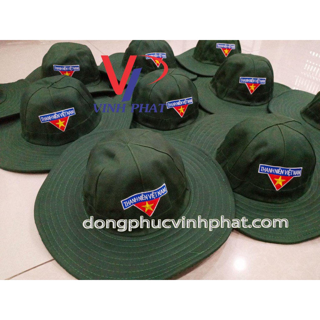 Mũ Nón Tai Bèo Thanh Niên Việt Nam Logo Thêu Nón Tai Bèo Tình Nguyện Giá Rẻ
