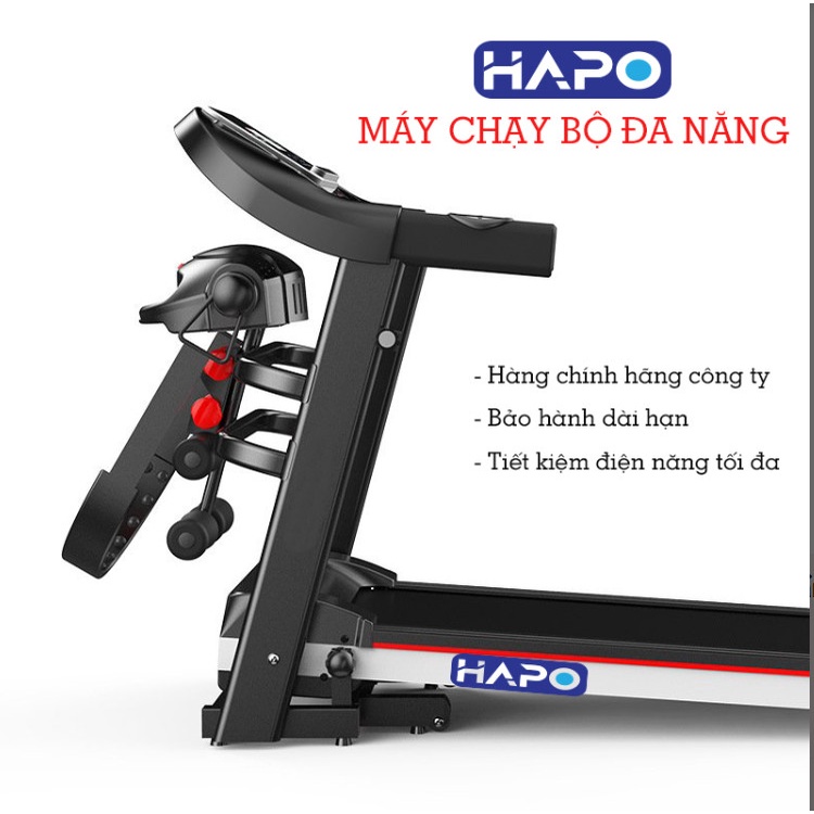 Máy Chạy Bộ Tại Nhà Hapo Gấp Gọn, Máy Chạy Bộ Đa Năng Theo Dõi Sức Khỏe Bảo Hành 2 Năm