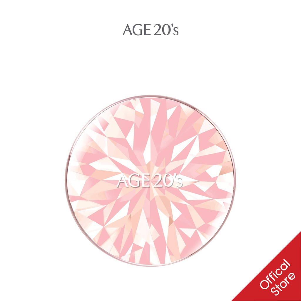 Phấn Nền Lạnh Kim Cương AGE20's Essence Cover Pact DIAMOND Pink SPF 50+/PA +++ 12.5g