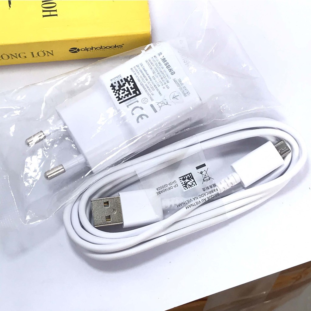 Bộ củ sạc và dây sạc nhanh samsung 5v - 2A micro USB dành cho điện thoại androi bảo hành 12 tháng