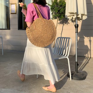 Túi xách đan lát cỡ lớn thời trang đi biển