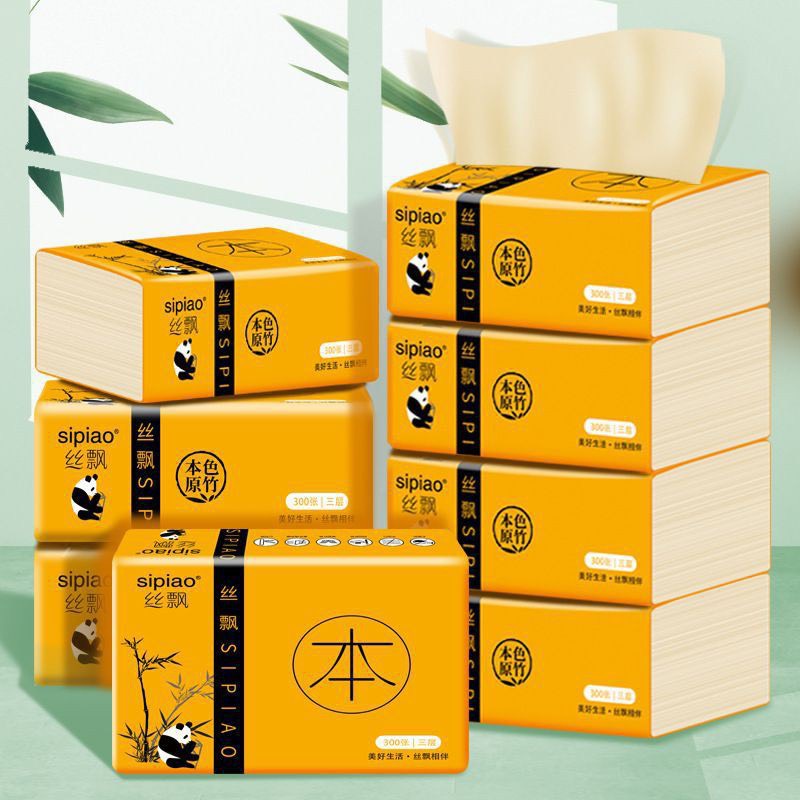 Giấy Ăn Gấu Trúc Sipiao 3 Lớp Siêu Mềm, Siêu Dai Chống Rách Salaa Store