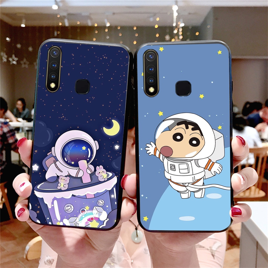 Ốp lưng Vivo U10 - Vivo Y11 - Vivo Y12 - Vivo Y15 - Vivo Y17-Vivo Y19 mẫu  vũ trụ cute đáng yêu rẻ đẹp, ốp phi hành gia