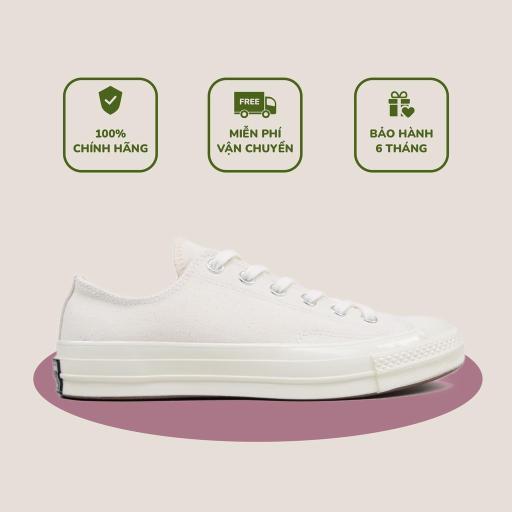 giày sneaker [ CHÍNH HÃNG ] conversee natural white (70s_KMT)