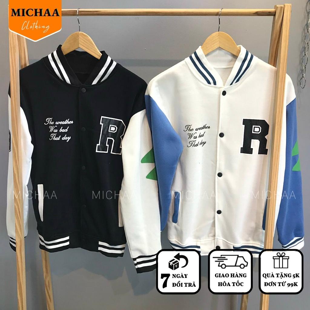 Áo Khoác Nỉ BE CAREFUL Nữ Form Bomber Ngắn Vải Nỉ Hình In Đẹp - MICHAA