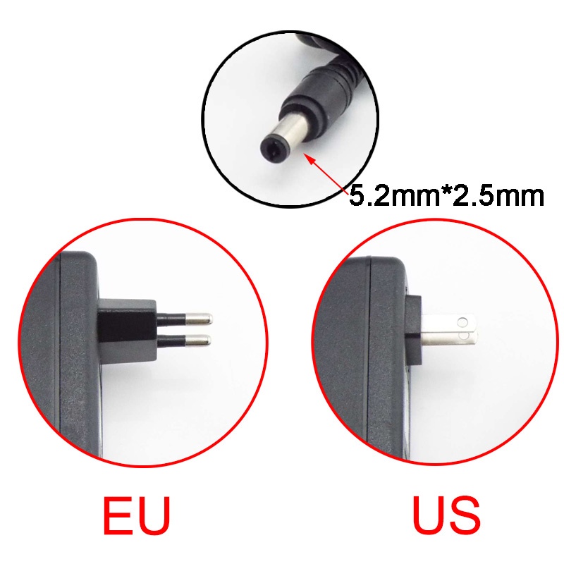 Bộ Chuyển Đổi Nguồn Điện ac 220v Sang dc 5v 6v 1a 2a 5.5 X 2.1 3.5 X 1.35 dc vnh2