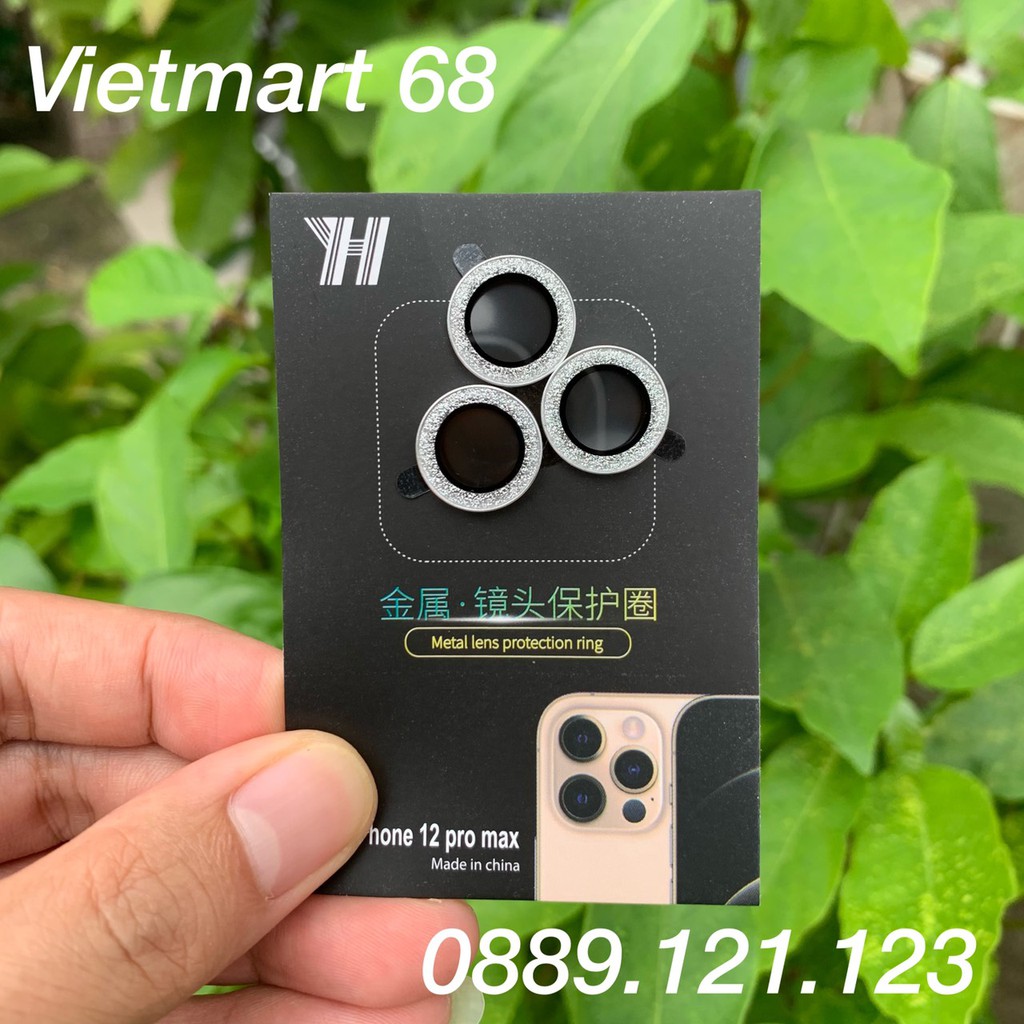 [ HOT TREND ] - Combo 3 Vòng Bảo Vệ Camera iPhone 12 Pro Max - Chống Bụi, Hạn Chế Vân Tay Và Mờ Camera - Cực Phẩm 2021