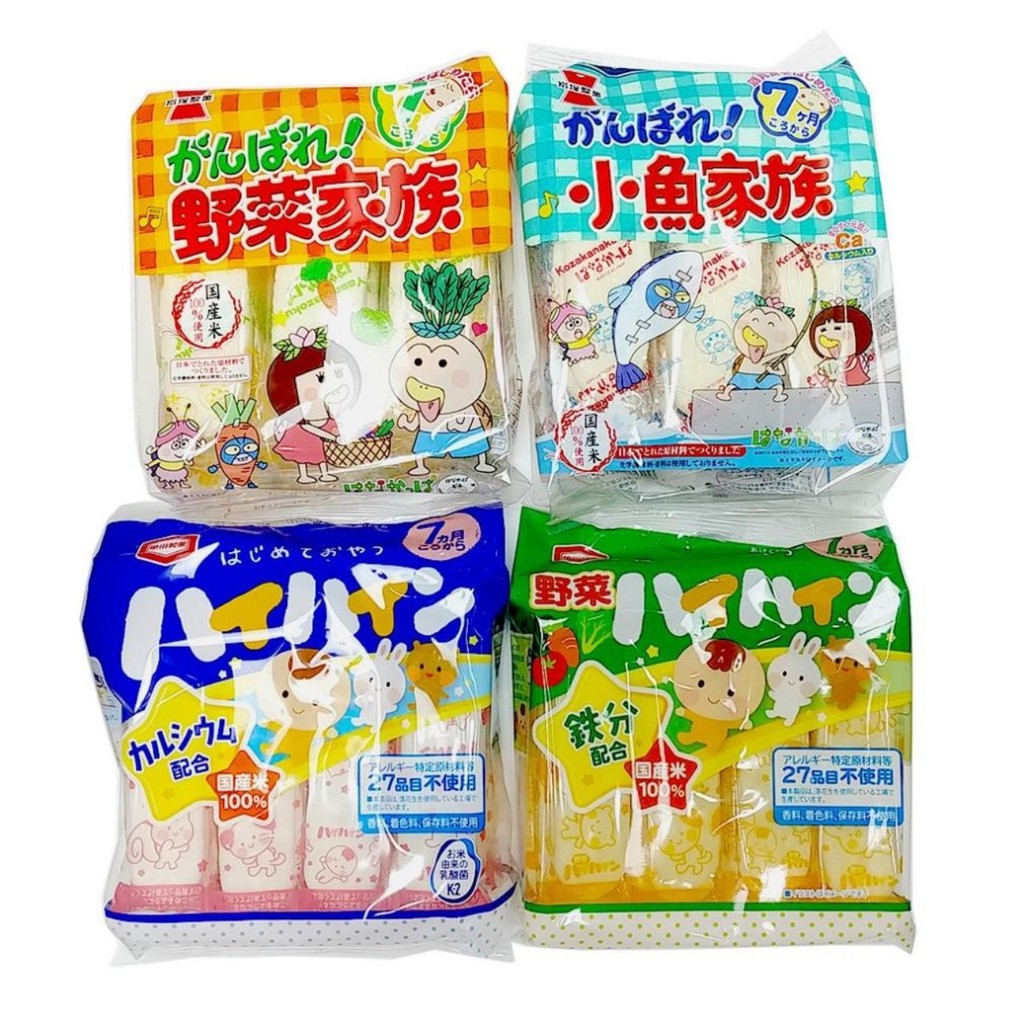 (Date mới 1/2021)Bánh gạo tươi Haihain Nhật Bản cho bé từ 7 tháng
