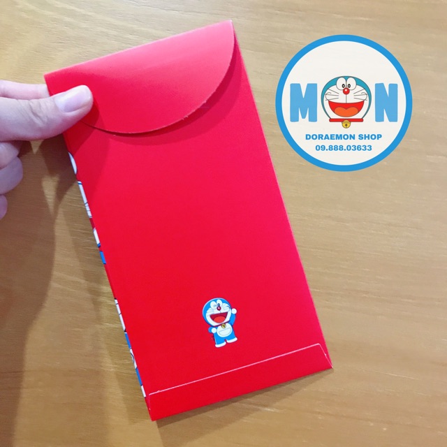Bộ 10 Bao Lì Xì Dài Doremon Doraemon