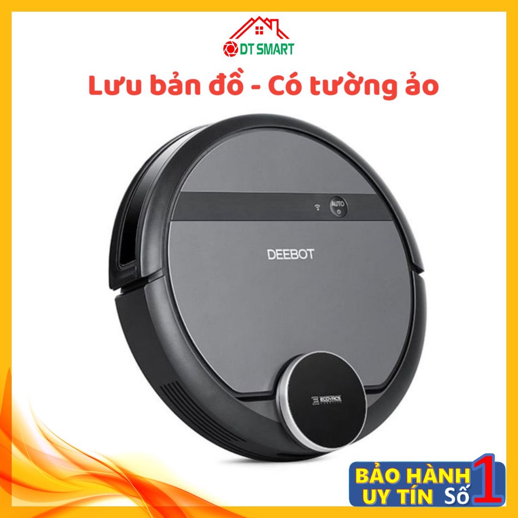 Robot hút bụi lau nhà Ecovacs deebot De53,DE55 APP Ecovacs home, lưu bản đồ, tường ảo siêu thông minh