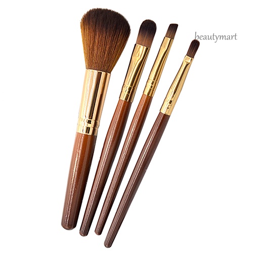 [Hàng mới về] Set 4 cọ trang điểm tô son kẻ mày đánh phấn mắt má hồng tiện dụng