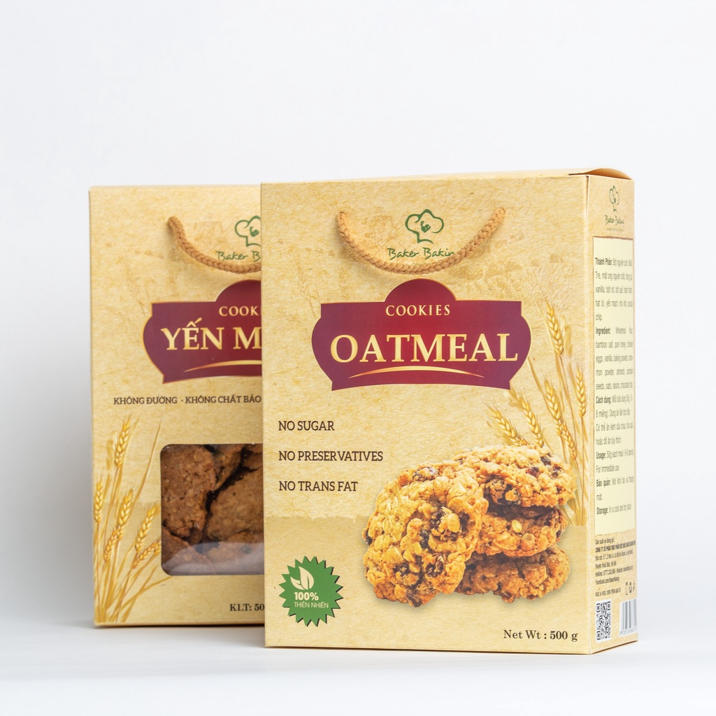 BÁNH COOKIES YẾN MẠCH GIẢM CÂN CHOCOLATE CHIP (100G - 500G)