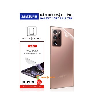 Dán lưng Samsung Galaxy Note 20 Ultra PPF full mặt lưng PPF tự phục hồi vết xước Mibo - Dán lưng Samsung Note 20 Ultra