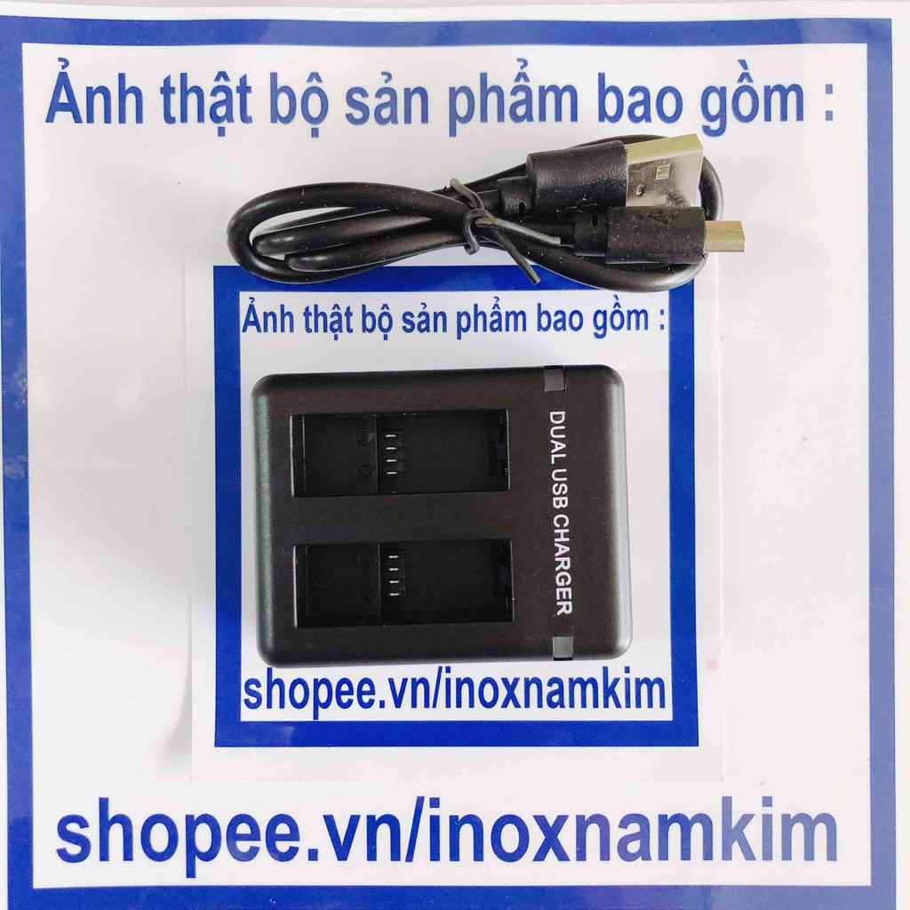 Dock sạc 2 pin gopro 5 OEM gopro 5 6 7 8 - Dual Charger Gopro Hero 5 - Gopro101- inoxnamkim