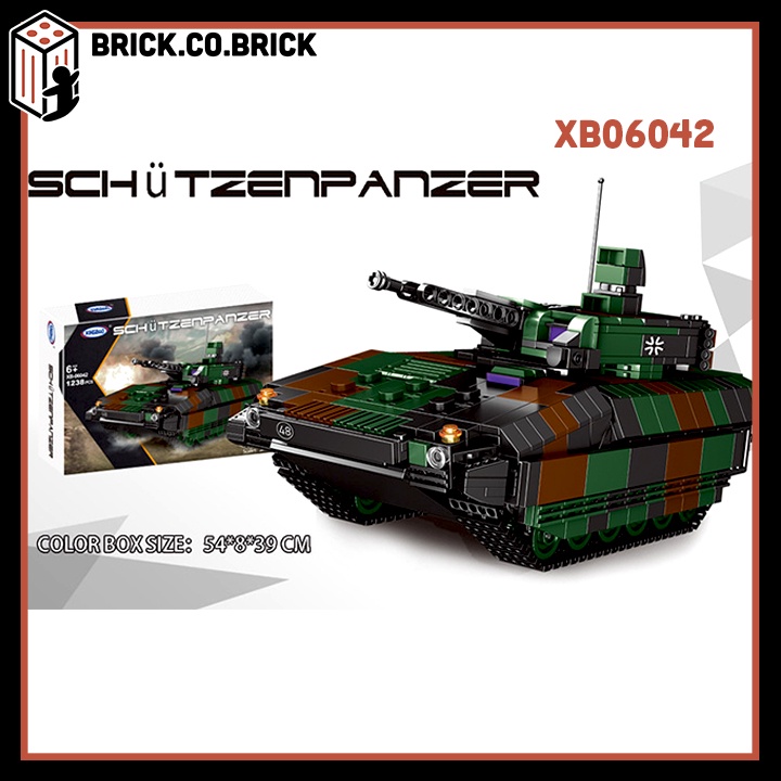 Xếp Hình Xe Tăng Chiến Đấu Của Đức Schutzenpanzer German Tank 2A6 XB06042