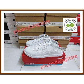 [Chính hãng] [Sale 75%] [Siêu rẻ] Giày đạp gót puma dòng da carina size 37