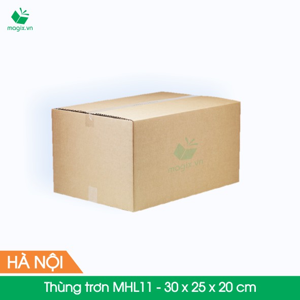 MHL11 - 30 x 25 x 20 cm - 10 Thùng hộp carton trơn