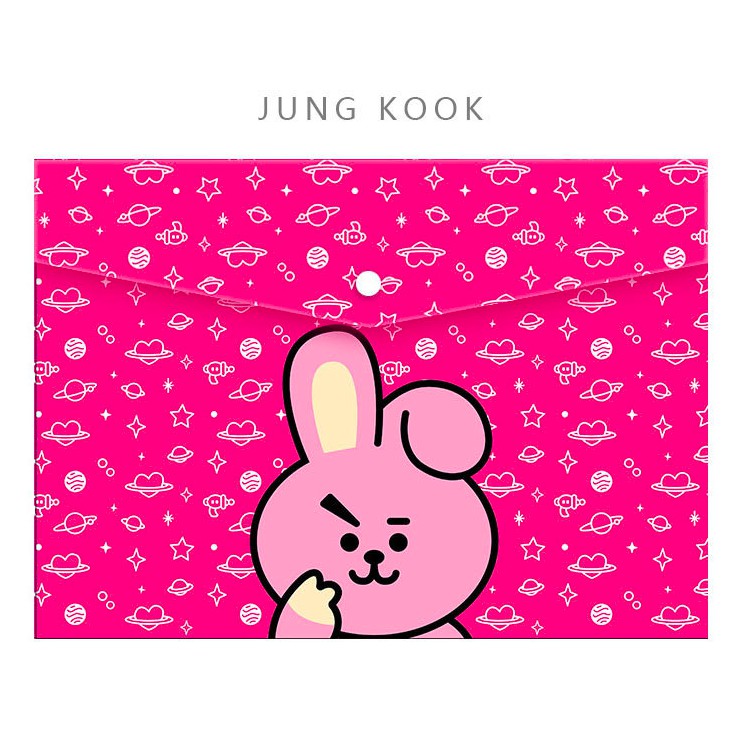 BÌA KẸP HỒ SƠ BT21 KOYA KOOKIE TATA RJ MANG CHIMMY SHOOKY