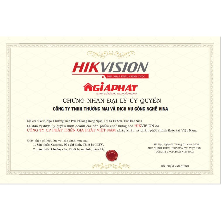 Camera Hikvision HD-TVI DS-2CE56C0T-IR 1 MP BH - 24 Tháng - CAM KẾT CHÍNH HÃNG