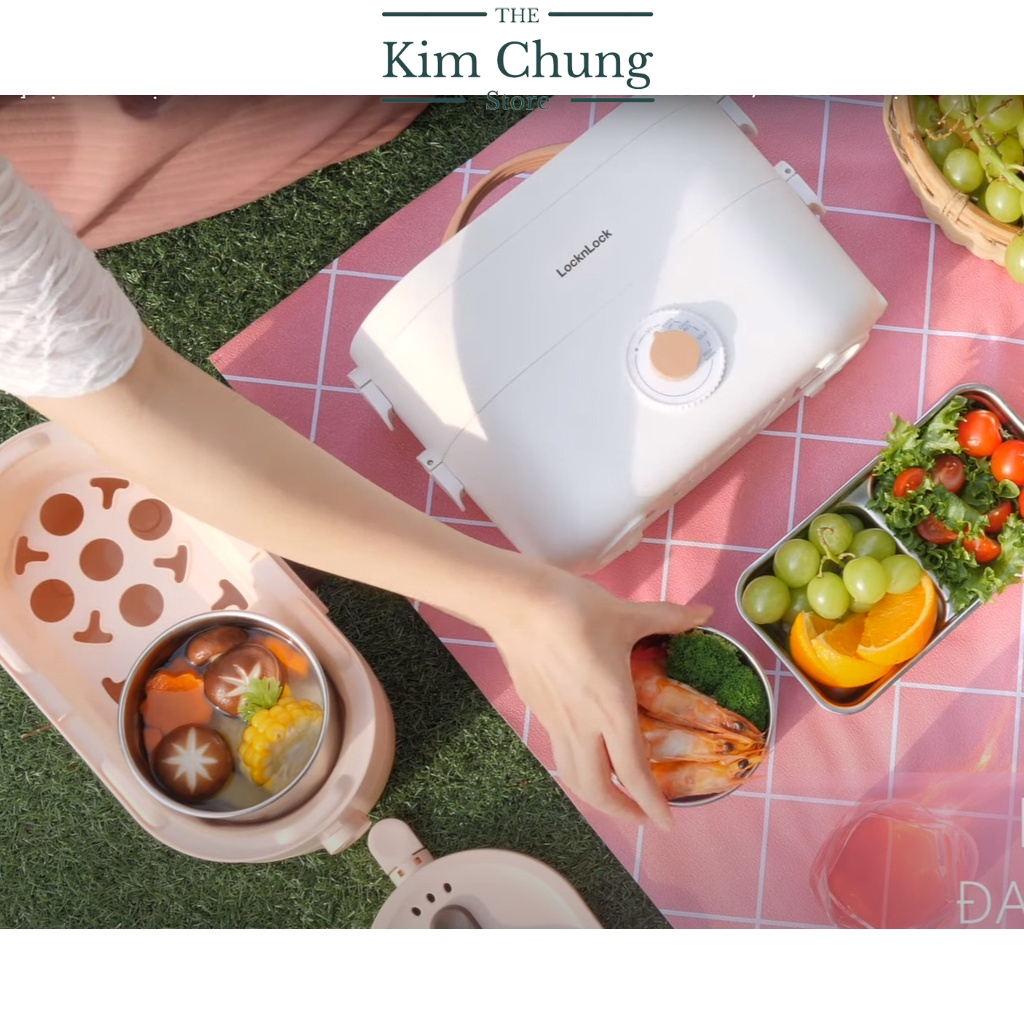 Hộp cơm điện chính hãng LocknLock EJR211PIK 1.3L  - Hàng chính hãng