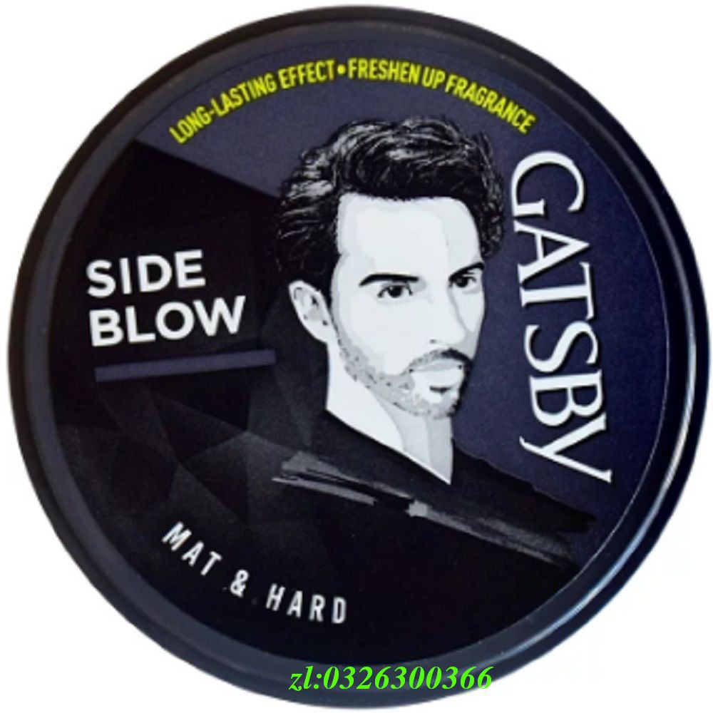 Wax Tạo Kiểu Tóc 75G Gatsby Xám Side Blow Mẫu Mới Năm 2019, Chính Hãng.