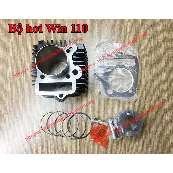 Bộ hơi xe máy Win 110 - Bộ đầu nòng Win 110 - Hơi xilanh Win 110 - Bộ nòng xi lanh Win 110 (gang)