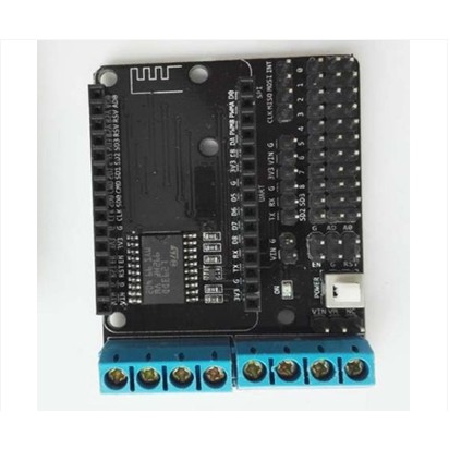 ĐẾ RA CHÂN NODEMCU + MOTOR DRIVER L293D