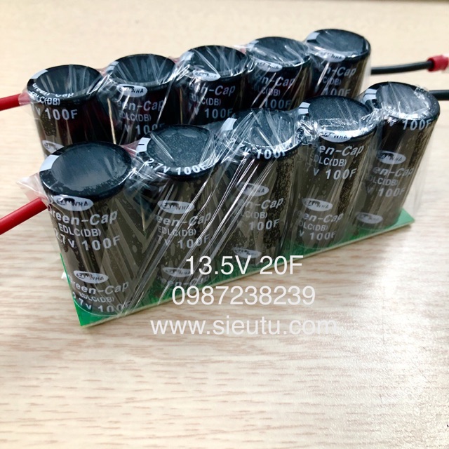 Siêu tụ điện 13.5V/20F khởi động Xe máy
