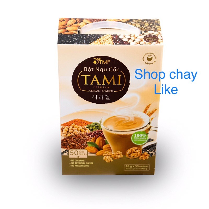 bột ngũ cốc TAMI hộp 50 gói