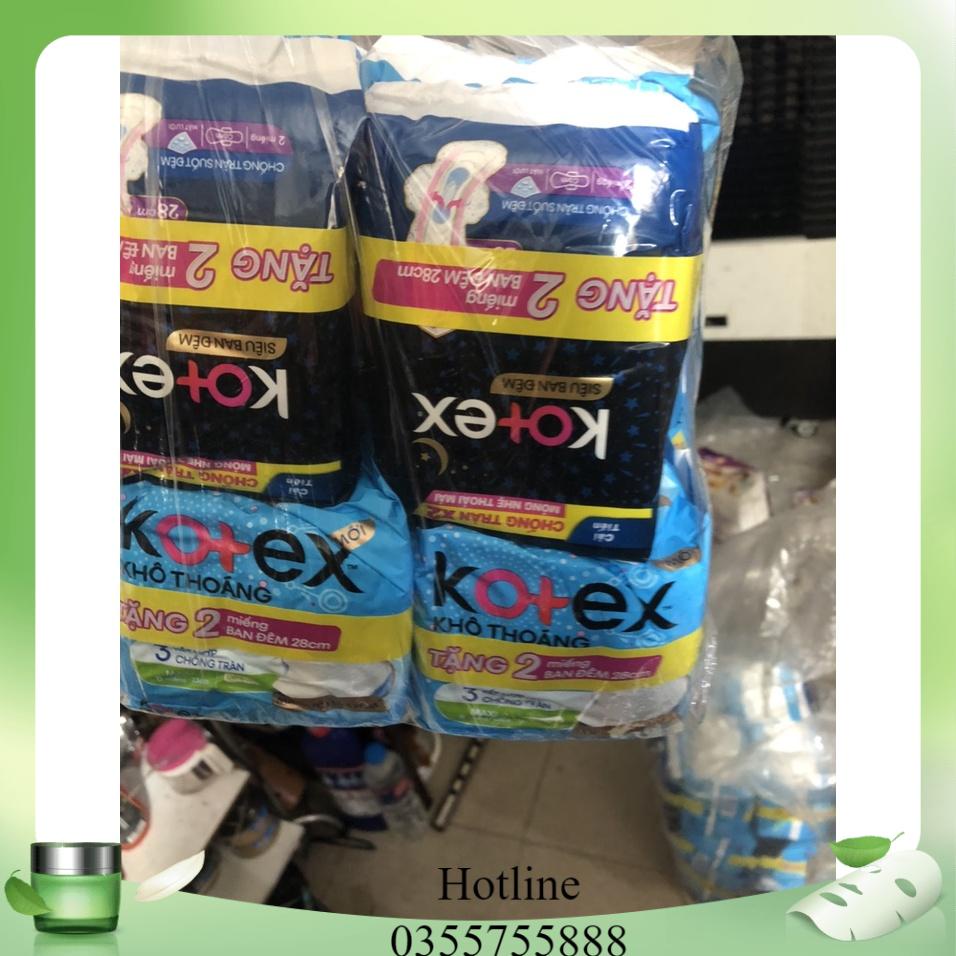 Lốc 8 Gói Băng Vệ Sinh Kotex Khô Thoáng Maxi Không Cánh