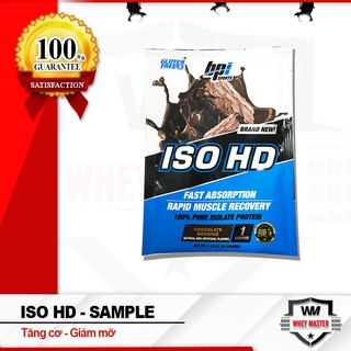 Gói thử Sample sữa tăng cơ bắp Bpi Bpisports Iso HD 100% pure whey isolate 1 lần dùng (32gram)  - Chính hãng