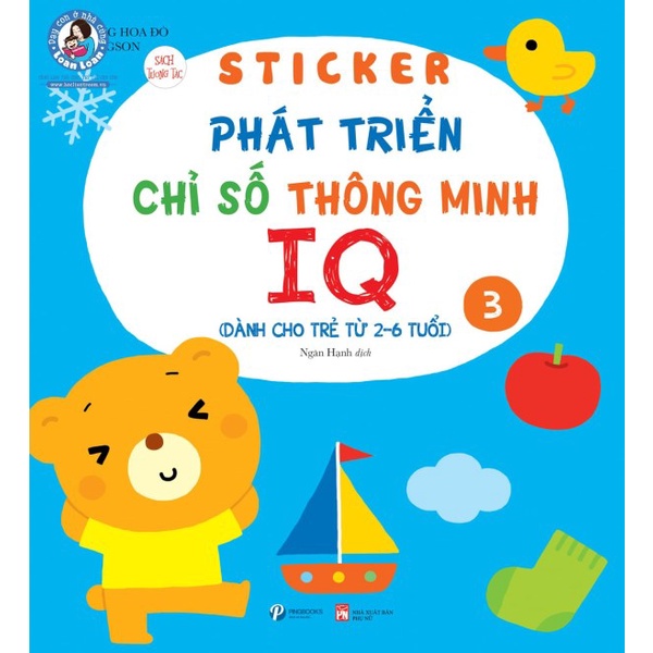 Sách - Sticker phát triển chỉ số thông minh IQ