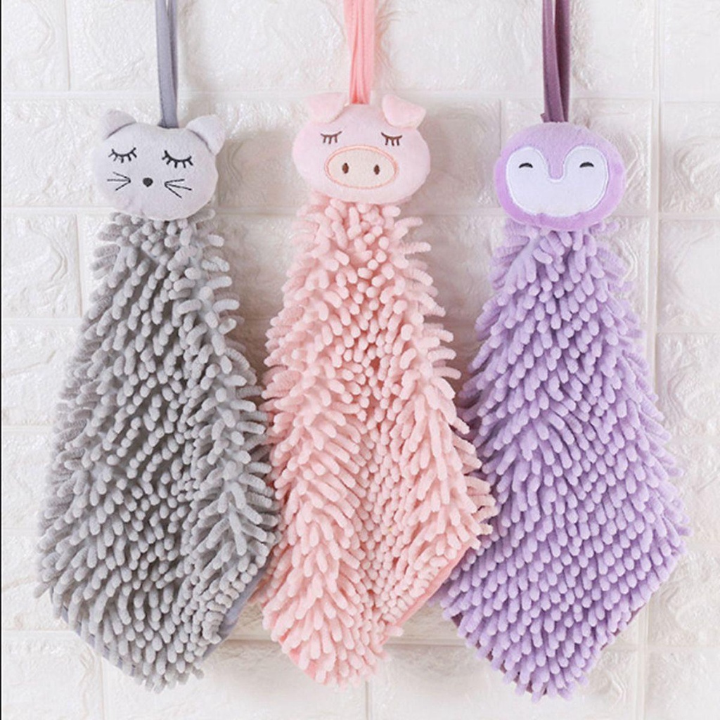 Khăn Lau Tay Bằng Sợi Microfiber Thấm Hút Nước Khô Nhanh Cho Nhà Bếp Nhà Tắm