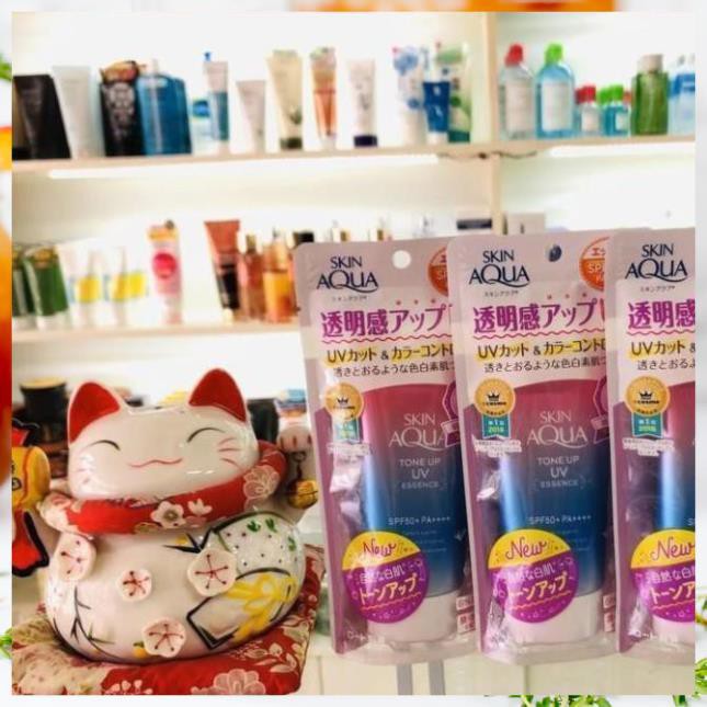 Kem Chống Nắng Skin Aqua Tone Up UV ESSENCE SPF 50+ PA++++ 80GR Nội Địa NHẬT