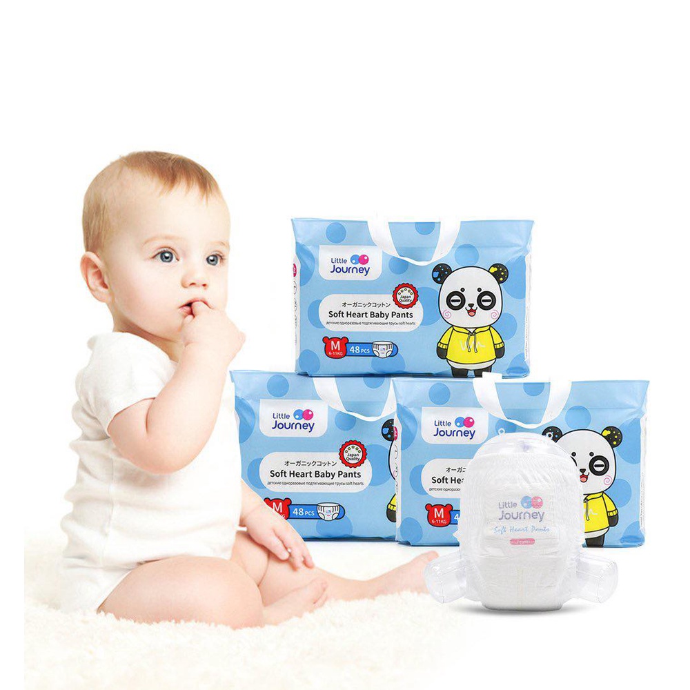 Bỉm Little Journey Dán/Quần Đủ Size S62/M52/L46