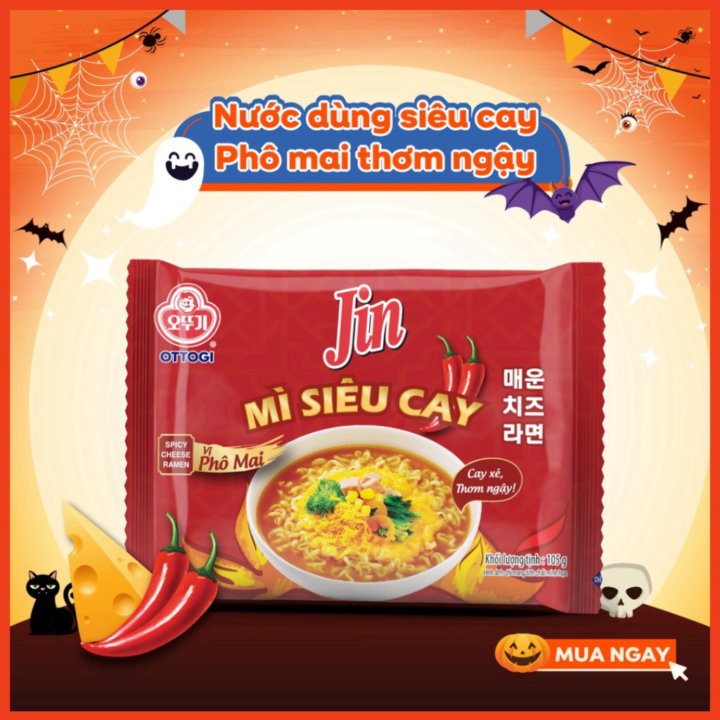 [FREESHIP❤️] - Mì Jin siêu cay vị phô mai Ottogi 105g