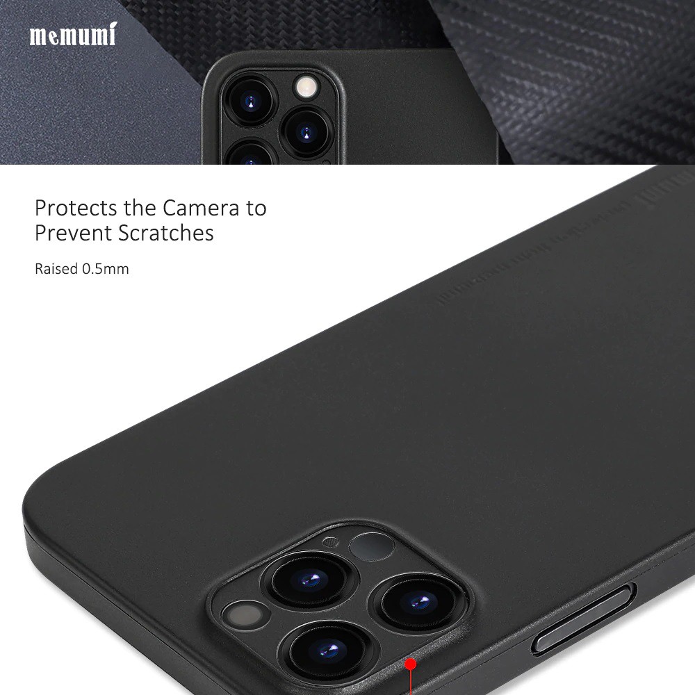 Ốp lưng siêu mỏng chống sốc Memuni cho Iphone 12, IPhone 12 Pro, Iphone 12 Pro Max siêu bền ôm sát thân máy
