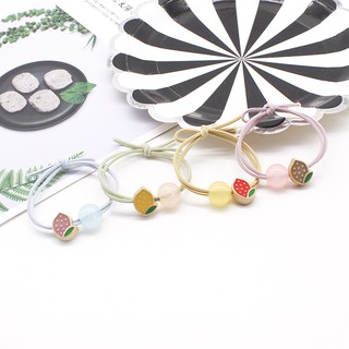Dây cột tóc, buộc tóc hình trái cây kèm đá (BT 87)