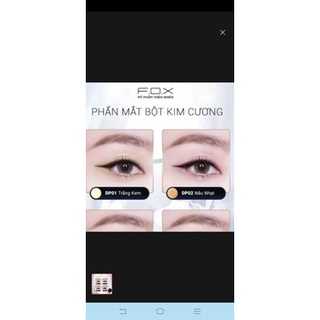 PHẤN MẮT BỘT KIM CƯƠNG FOX Diamond Powder 5g ( hàng nhập khẩu)