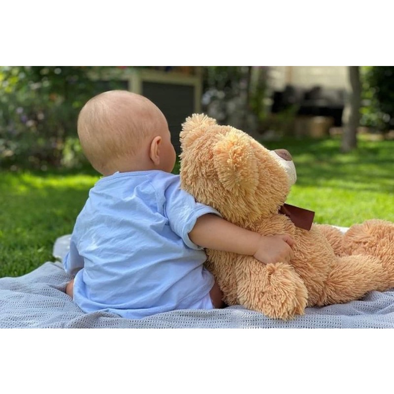 Gấu bông lông siêu mịn đáng yêu cho bé 60cm