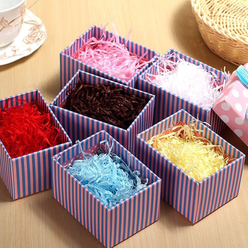 Giấy Rơm Lót Hộp Quà, Giấy Kraft Cắt Sợi Lót Hộp Quà Tặng, Giấy Vụn Siêu Nhẹ