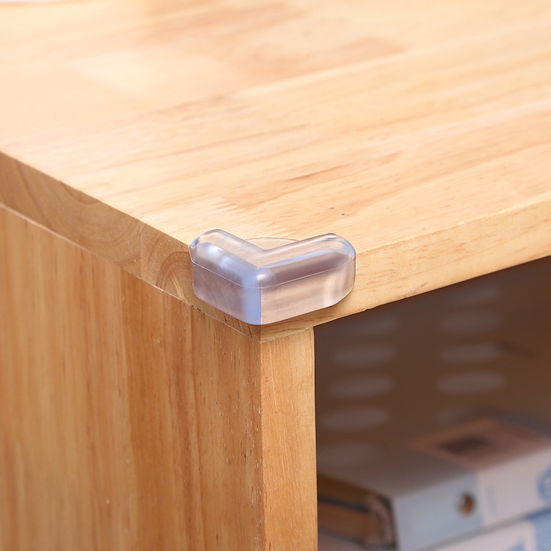 Cuộn Dây Bọc Cạnh Bàn Chống Va Chạm Hình Chữ L Trong Suốt Dài 1.0m Phong Cách Nhật Bản