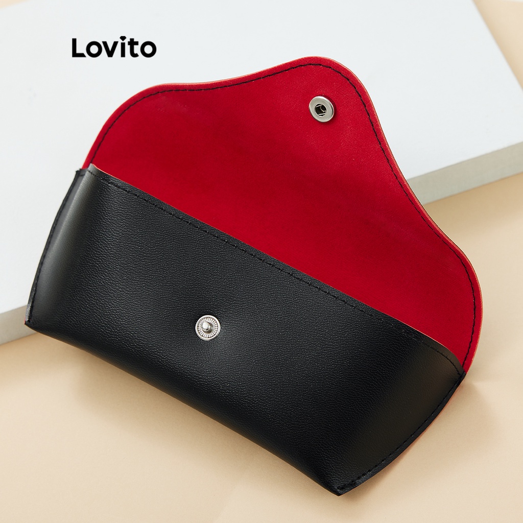 Lovito Kính nhựa tròn thông thường Với hộp L26LD176 (Nâu / Trắng / Màu xanh lá / Đen)