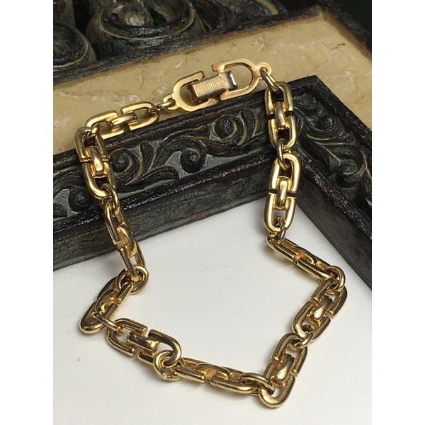 Lắc tay vintage Dior-dạng mắt xích 17cm